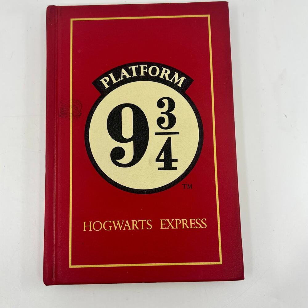 Harry Potter Platform 9 3/4 Red Journal with Pictures